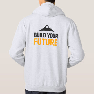 Baue Deine Zukunft Minimalist Motivations Hoodie