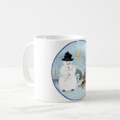 Baue einen Schneemann Kaffeetasse (Vorderseite Links)