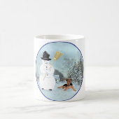 Baue einen Schneemann Kaffeetasse (Mittel)