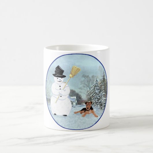 Baue einen Schneemann Kaffeetasse (Mittel)