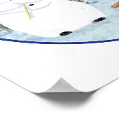 Baue einen Schneemann Poster (Ecke)