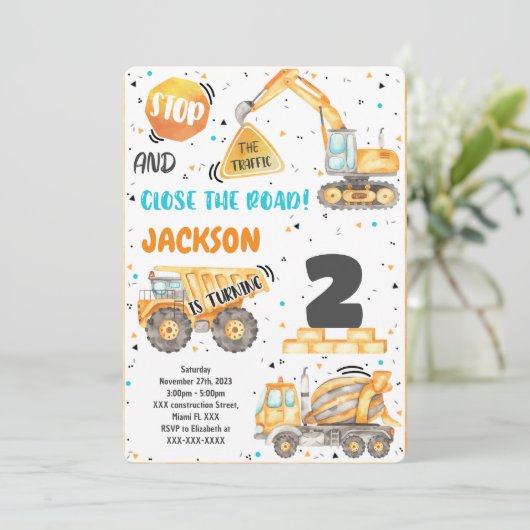 Baueinladung Einladung (Stehend Vorderseite)