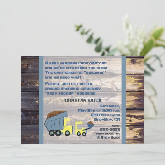 Baueinladung Einladung (Stehend Vorderseite)