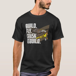 Bauen Fliegen Absturz Wiederholen Vintage Modell F T-Shirt