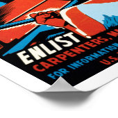 Bauen für Ihre Marine Poster (Ecke)