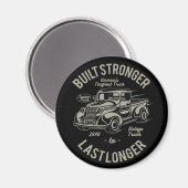 Bauen Sie besser auf länger | USA Toughest Truck Magnet (Vorderseite/Rückseite)