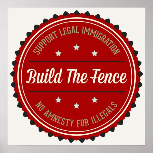 Bauen Sie den Zaun Poster (Vorne)