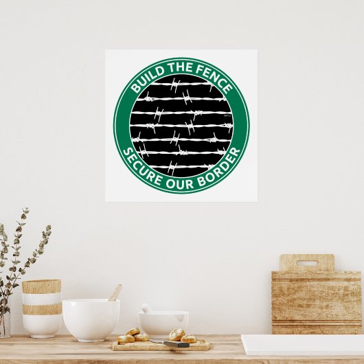 Bauen Sie den Zaun Poster (Küche)