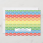 Bauen Sie die Einladung eines Bärenjungen zur Gebu (Rückseite)