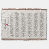 Bauen Sie diese Liebe aus dem Jubiläumsgeschenk Decke (Vorderseite)