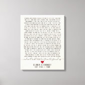 Bauen Sie diese Liebe aus dem Jubiläumsgeschenk Leinwanddruck (Vorderseite)