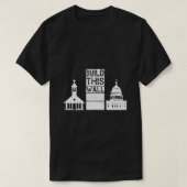 Bauen Sie diese Mauer, die für den T - Shirt von w (Design vorne)