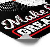 Bauen Sie eine Mauer machen ohio wieder großartig Poster (Ecke)