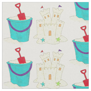 Bauen Sie eine Sandburg Sand Bucket Beach Pail Sho Stoff