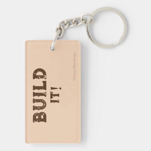 BAUEN SIE ES! Schlüsselanhänger (Rückseite)