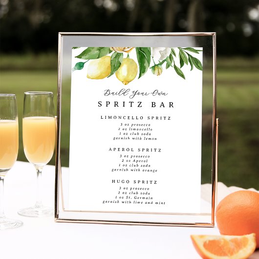 Bauen Sie Ihr eigenes Spritz Bar Drink Station Sch Poster