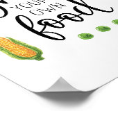 Bauen Sie Ihre eigenen Lebensmittel Aquarellgarten Poster (Ecke)