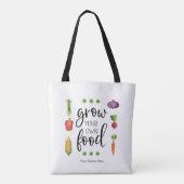 Bauen Sie Ihren eigenen Gärtner für Lebensmittelpr Tasche (Rückseite)