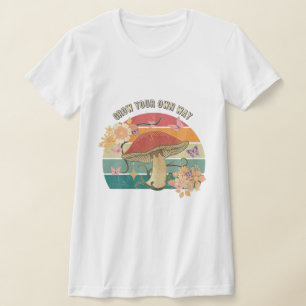 Bauen Sie Ihren eigenen Weg Retro-Pilz T-Shirt