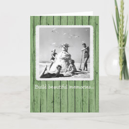 Bauen Sie schöne Erinnerungen Weihnachtskarte Dankeskarte