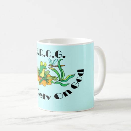 Bauen Sie völlig auf Gott Kaffeetasse (VorderseiteRechts)