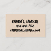 BAUEN SIE, WENN LEBENSMITTELGESCHÄFTSKARTEN VISITENKARTE (Rückseite)