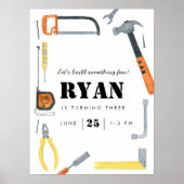 Bauen wir! Boys Construction Budget Willkommensunt Poster (Vorne)