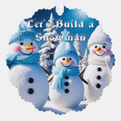 Bauen wir einen Snowman Keepake Ornament Karte (Vorderseite)