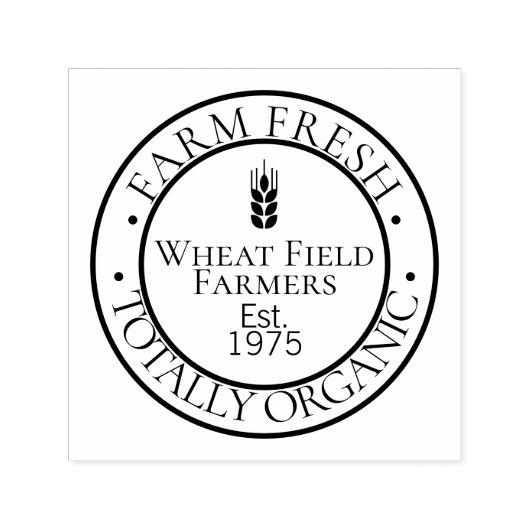 Bauer 100 % Bio Lebensmittel Permastempel (Design)