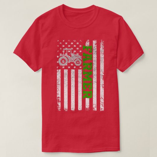 Bauer American Flag Patriotic Gift T-Shirt (Design vorne)