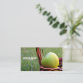 Bauer, Äpfel Visitenkarte (Stehend Vorderseite)