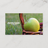 Bauer, Äpfel Visitenkarte (Vorderseite)