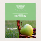 Bauer, Äpfel Visitenkarten (Außenseite Aufgefaltet)