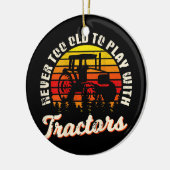 Bauer auf der Rückseite der Bekleidungszucht Keramik Ornament (Links)