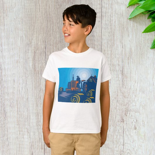 Bauer auf einem Zugfahrzeug T-Shirt