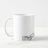 Bauer auf einer Traktor-Tasse Kaffeetasse (Links)