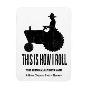 Bauer auf Traktor dieses ist, wie ICH ROLLE Magnet