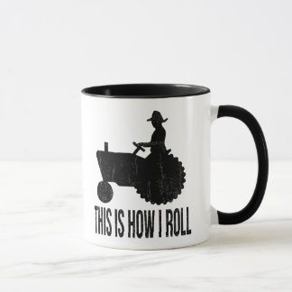 Bauer auf Traktor dieses ist, wie ICH ROLLE Tasse