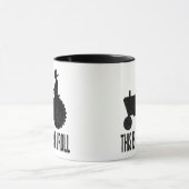 Bauer auf Traktor dieses ist, wie ICH ROLLE Tasse (Zentrum)