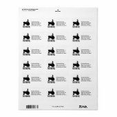 Bauer auf Traktor So ROLLE Adressaufkleber (Vorne)