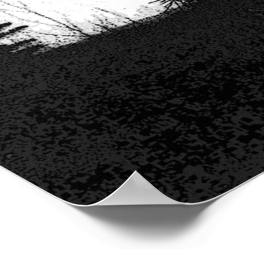 Bauer bei Sonnenuntergang Poster (Ecke)