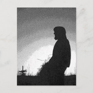 Bauer bei Sunset Postcard Postkarte