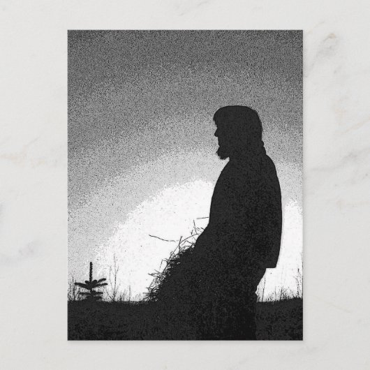 Bauer bei Sunset Postcard Postkarte (Vorderseite)