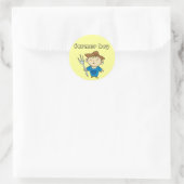 Bauer Boy Tshirts und Geschenke Runder Aufkleber (Tasche)