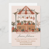 Bauer Brautparty laden Sie aus dem Markt ein Einladung (Vorne/Hinten)