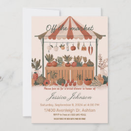 Bauer Brautparty laden Sie aus dem Markt ein Einladung