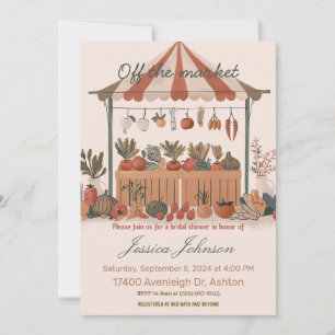 Bauer Brautparty laden Sie aus dem Markt ein Einladung