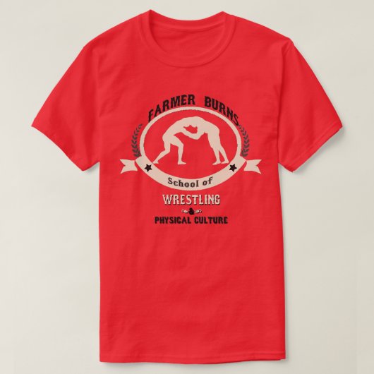 Bauer Burns School of Wrestling and Physical Cult T-Shirt (Design vorne)