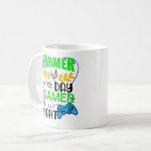Bauer by Day Gamer by Night Kaffeetasse (Vorderseite Links)