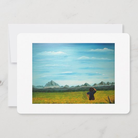 Bauer Canola Farm Wedding Einladung (Vorderseite)